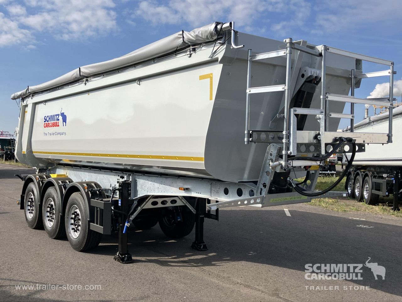 SCHMITZ Auflieger Kipper Stahlrundmulde 29m³ - Savivartis puspriekabė: foto 1 SCHMITZ Auflieger Kipper Stahlrundmulde 29m³ - Savivartis puspriekabė: foto 1