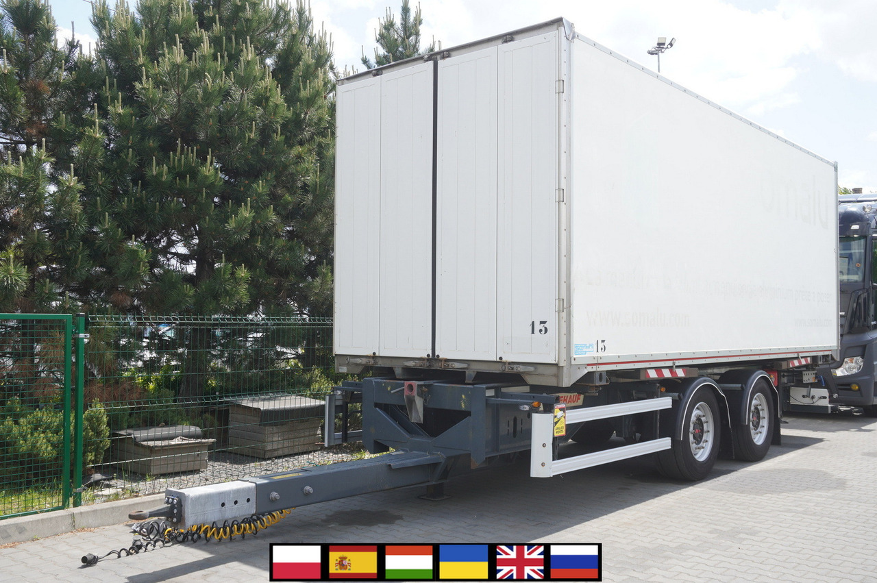 Fruehauf passthrough box trailer 18 EPAL / 2021 / SAF axles - Furgonas priekaba: foto 1 Fruehauf passthrough box trailer 18 EPAL / 2021 / SAF axles - Furgonas priekaba: foto 1