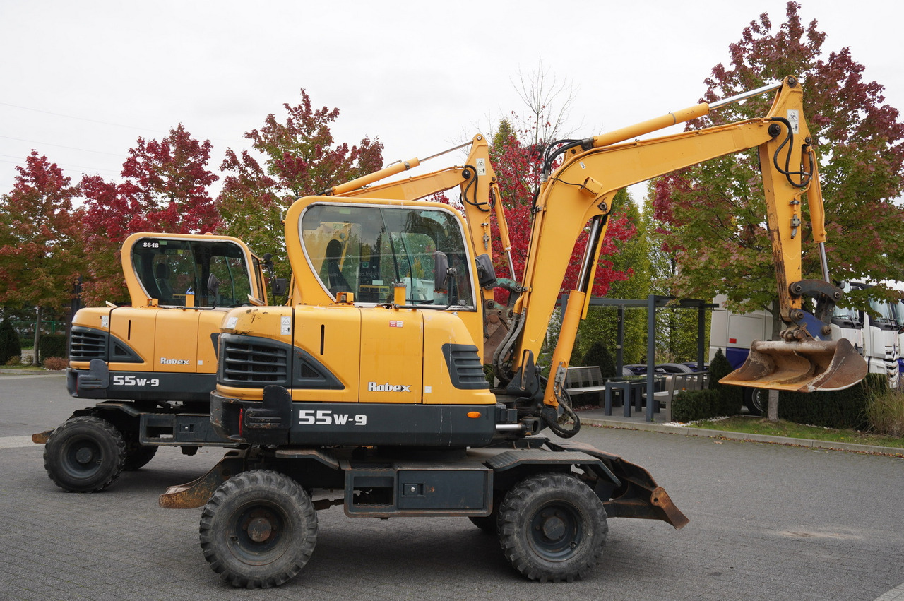 Hyundai Robex 55W-9 Wheeled Excavator 5.5t / 2pcs - Mini ekskavatorius: foto 4 Hyundai Robex 55W-9 Wheeled Excavator 5.5t / 2pcs - Mini ekskavatorius: foto 4