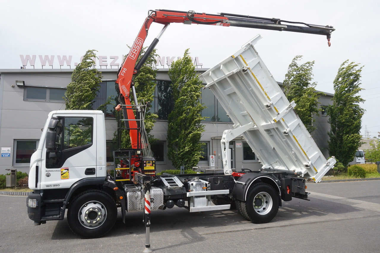 IVECO Eurocargo 160-250 / Fassi F95 crane / 120 tho. km / 3-sided tipper - Savivartis sunkvežimis: foto 4 IVECO Eurocargo 160-250 / Fassi F95 crane / 120 tho. km / 3-sided tipper - Savivartis sunkvežimis: foto 4