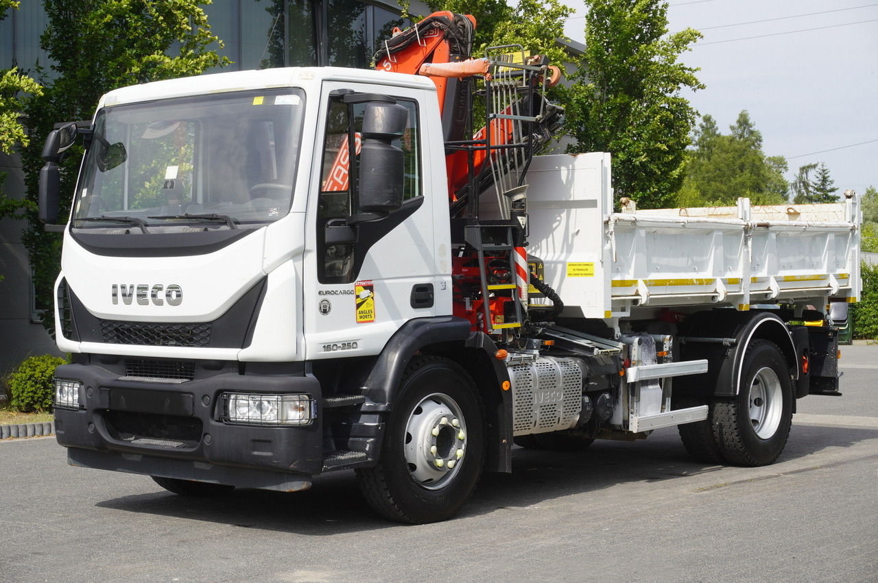 IVECO Eurocargo 160-250 / Fassi F95 crane / 120 tho. km / 3-sided tipper - Savivartis sunkvežimis: foto 3 IVECO Eurocargo 160-250 / Fassi F95 crane / 120 tho. km / 3-sided tipper - Savivartis sunkvežimis: foto 3