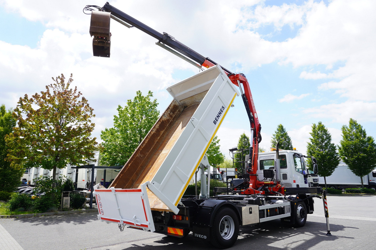 IVECO Eurocargo 160E22 EEV Dump truck / Bortmatic / Crane FASSI F95A.0.22 - Platforminis/ Bortinis sunkvežimis, Sunkvežimis su kranu: foto 5 IVECO Eurocargo 160E22 EEV Dump truck / Bortmatic / Crane FASSI F95A.0.22 - Platforminis/ Bortinis sunkvežimis, Sunkvežimis su kranu: foto 5