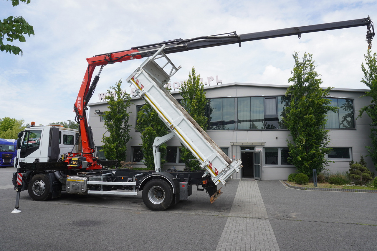 IVECO STRALIS 330 E6 / FASSI 195A 8.5 T / 3-side tipper - Savivartis sunkvežimis, Sunkvežimis su kranu: foto 4 IVECO STRALIS 330 E6 / FASSI 195A 8.5 T / 3-side tipper - Savivartis sunkvežimis, Sunkvežimis su kranu: foto 4
