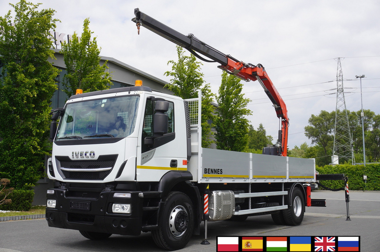 Iveco Stralis 310 / 34 tho km !!! / FASSI 4 Tons 400 MTH! / Flatbed - Sunkvežimis su kranu, Sunkvežimis su kranu: foto 1 Iveco Stralis 310 / 34 tho km !!! / FASSI 4 Tons 400 MTH! / Flatbed - Sunkvežimis su kranu, Sunkvežimis su kranu: foto 1