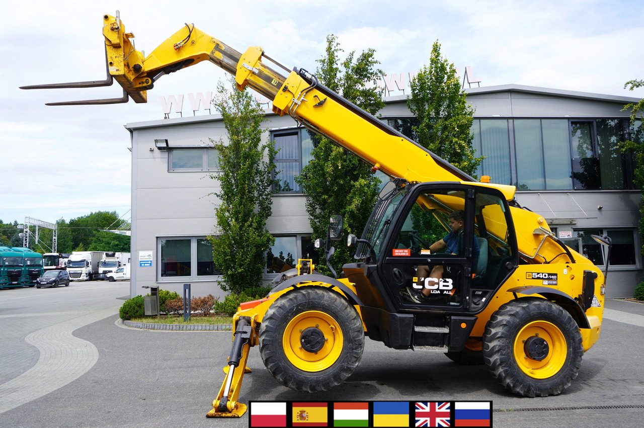 JCB 540-140 telescopic loader / 14 m range / 1800 MTH - Teleskopinis ratinis krautuvas: foto 1 JCB 540-140 telescopic loader / 14 m range / 1800 MTH - Teleskopinis ratinis krautuvas: foto 1