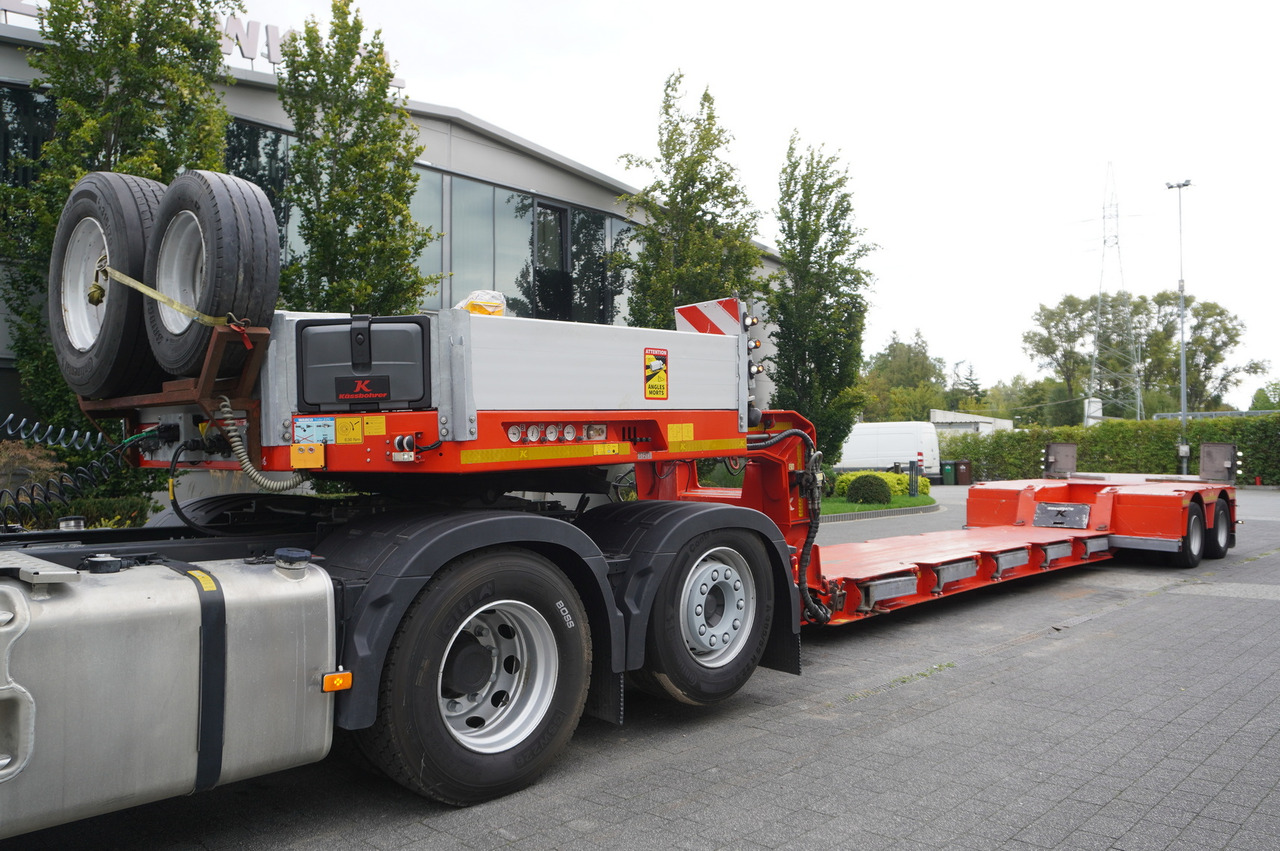 KÄSSBOHRER LB2 TIEF-BETT low loader semi-trailer / 16.5 m / Extendable semi-trailer / steered axles / 2 units - Žemo profilio platforma puspriekabė: foto 2 KÄSSBOHRER LB2 TIEF-BETT low loader semi-trailer / 16.5 m / Extendable semi-trailer / steered axles / 2 units - Žemo profilio platforma puspriekabė: foto 2