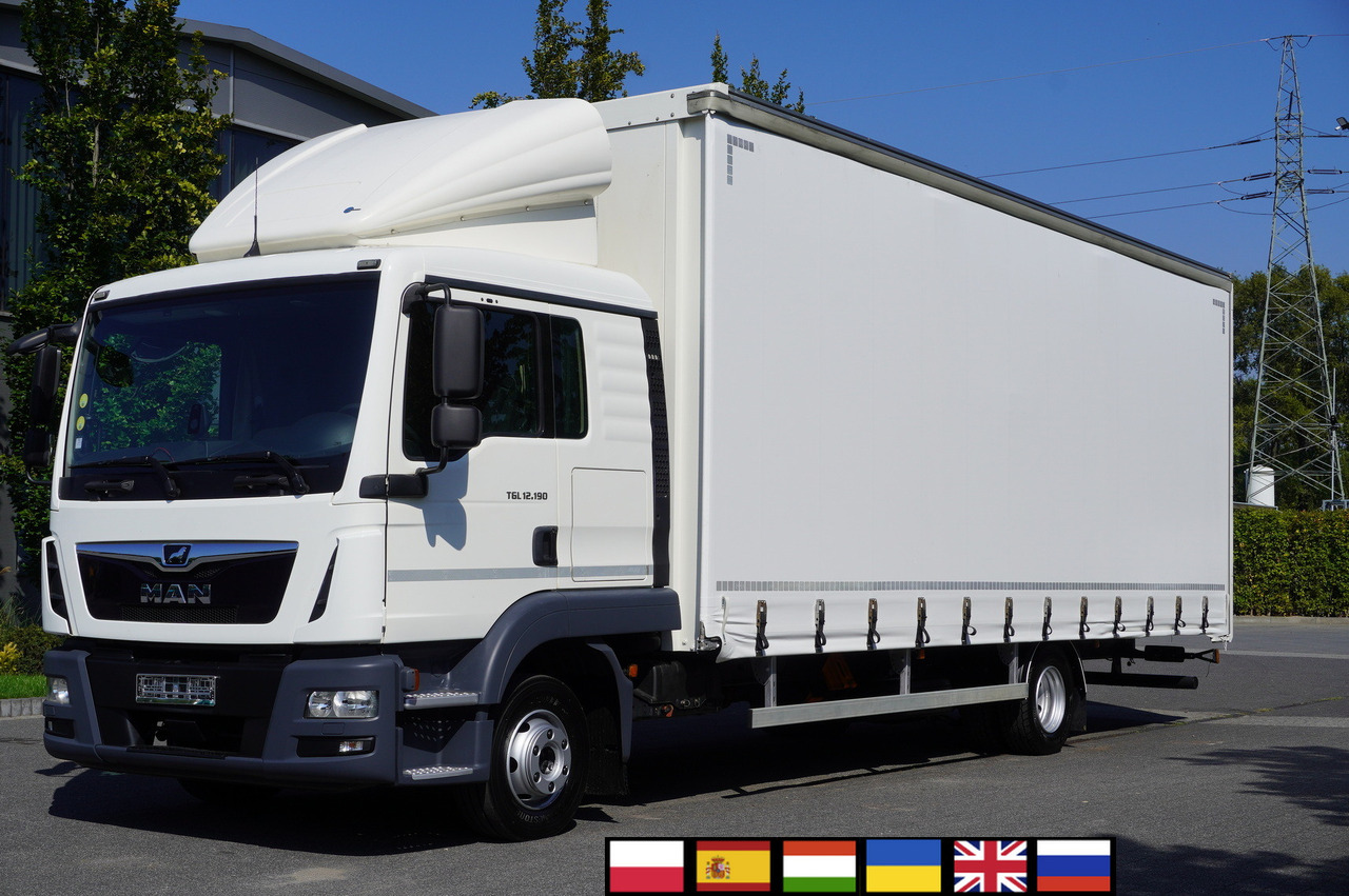MAN TGL 12.190 / Curtainsider 19 EPAL / Sleeper cab - Tentinis sunkvežimis: foto 1 MAN TGL 12.190 / Curtainsider 19 EPAL / Sleeper cab - Tentinis sunkvežimis: foto 1