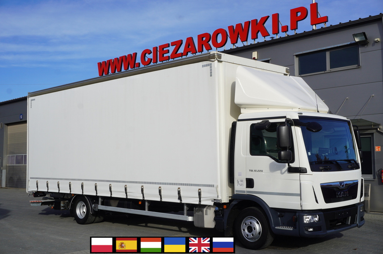 MAN TGL 12.220 / Curtainsider 19 EPAL / 140 tho. km - Tentinis sunkvežimis: foto 1 MAN TGL 12.220 / Curtainsider 19 EPAL / 140 tho. km - Tentinis sunkvežimis: foto 1