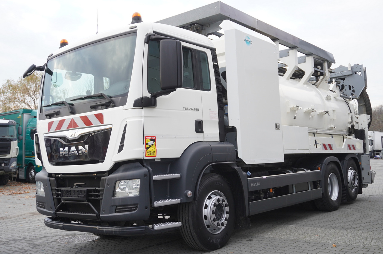 Asenizatorius MAN TGS 26.360 E6 / RIVARD sewage cleaner 18 m3 / 180 tho. km / steering axle / 2 units: foto 8