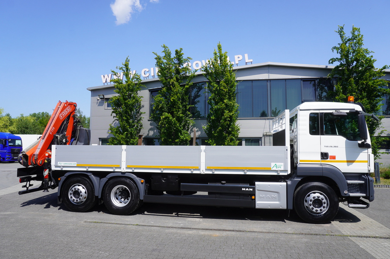MAN TGS 26.360 Flatbed / Fassi F175 7.7 T / steered 3rd axle - Sunkvežimis su kranu: foto 3 MAN TGS 26.360 Flatbed / Fassi F175 7.7 T / steered 3rd axle - Sunkvežimis su kranu: foto 3