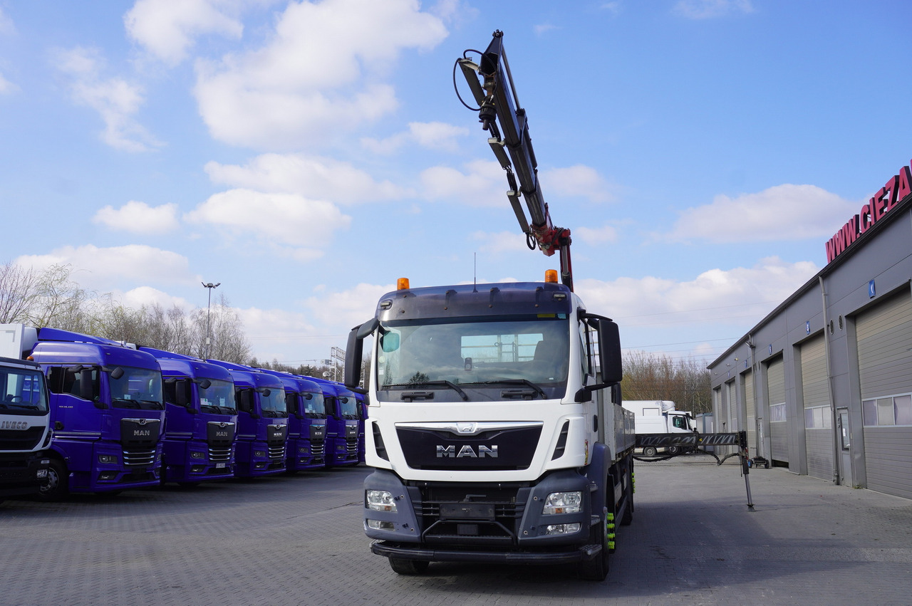 MAN TGS 26.360 Flatbed / Fassi F175 7.7 T / steered 3rd axle lizingą MAN TGS 26.360 Flatbed / Fassi F175 7.7 T / steered 3rd axle: foto 10