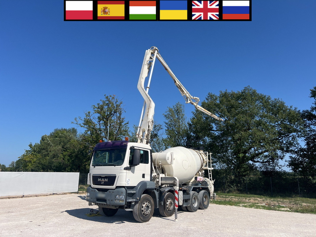 MAN TGS 32.400 8x4 Concrete Mixer Pump truck / 426 MTH !!! / 18 meters - Betono siurblys: foto 1 MAN TGS 32.400 8x4 Concrete Mixer Pump truck / 426 MTH !!! / 18 meters - Betono siurblys: foto 1