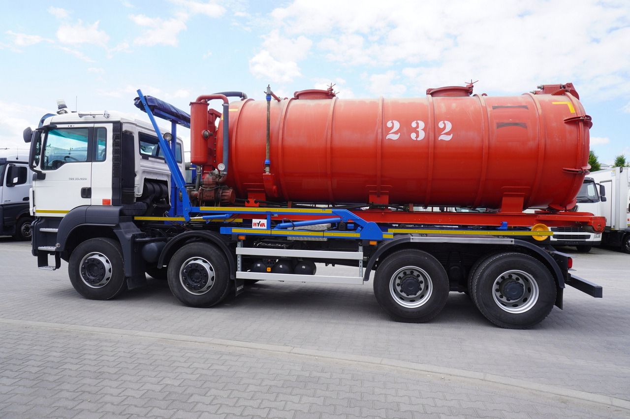 MAN TGS 35.400 8 × 4 E5 / HYVA HOOK LIFT 32.56 SE / Septic barrel 13000 L - Srutovežis: foto 4 MAN TGS 35.400 8 × 4 E5 / HYVA HOOK LIFT 32.56 SE / Septic barrel 13000 L - Srutovežis: foto 4