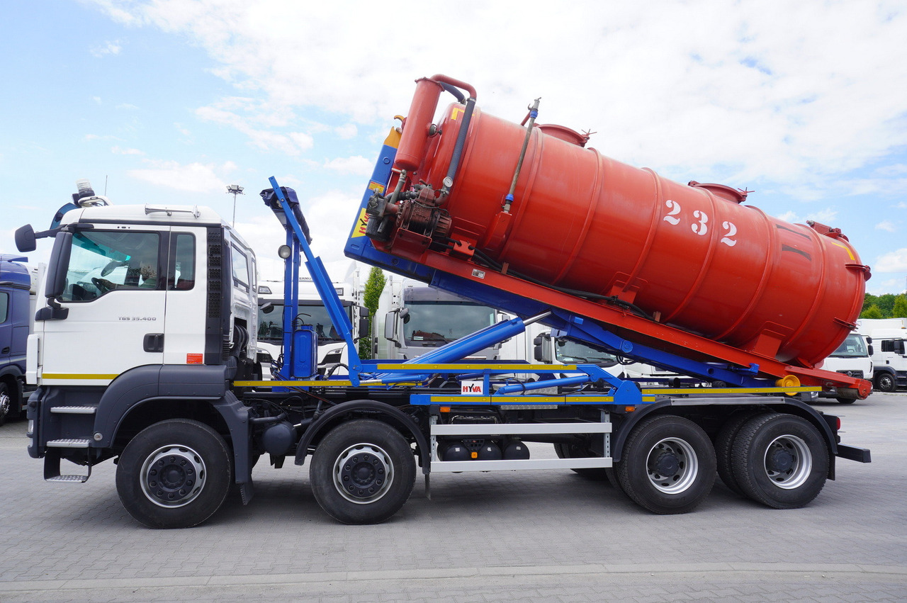 MAN TGS 35.400 8 × 4 E5 / HYVA HOOK LIFT 32.56 SE / Septic barrel 13000 L - Srutovežis: foto 3 MAN TGS 35.400 8 × 4 E5 / HYVA HOOK LIFT 32.56 SE / Septic barrel 13000 L - Srutovežis: foto 3