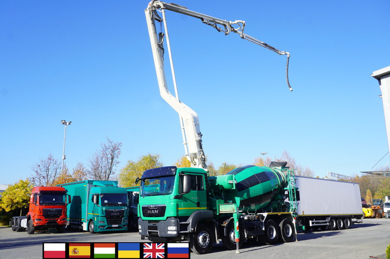MAN TGS 35.480 8x4 Concrete Mixer Pump truck / Putzmeister M24-3 / 1600 MTH! - Betonvežis: foto 1 MAN TGS 35.480 8x4 Concrete Mixer Pump truck / Putzmeister M24-3 / 1600 MTH! - Betonvežis: foto 1