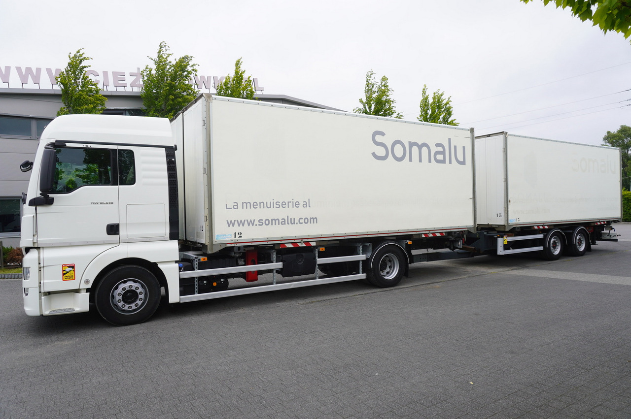 MAN TGX 18.430 / 18 EPAL box / Fruehauf 18 EPAL box trailer / 2021 - Furgonas sunkvežimis: foto 2 MAN TGX 18.430 / 18 EPAL box / Fruehauf 18 EPAL box trailer / 2021 - Furgonas sunkvežimis: foto 2