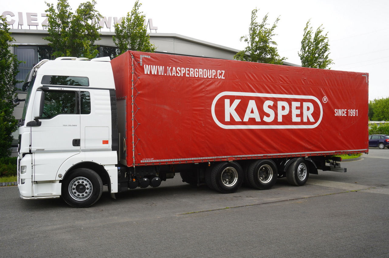 MAN TGX 35.580 E6 8x4 /4 / 23 EPAL tarp superstructure / 4th axle steered - Tentinis sunkvežimis: foto 2 MAN TGX 35.580 E6 8x4 /4 / 23 EPAL tarp superstructure / 4th axle steered - Tentinis sunkvežimis: foto 2