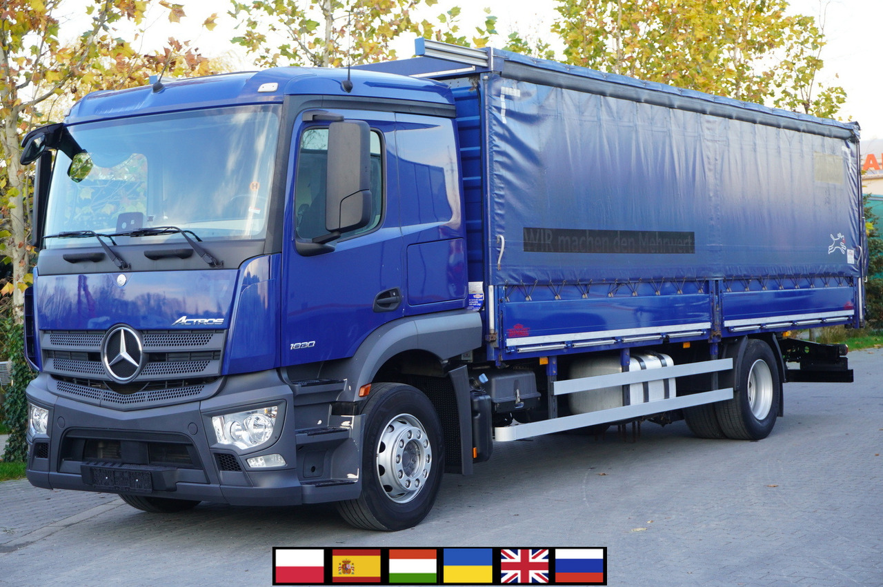 MERCEDES-BENZ Actros 1830 4x2 E6 / Curtainsider 18 EPAL / Sleeper cab - Tentinis sunkvežimis: foto 1 MERCEDES-BENZ Actros 1830 4x2 E6 / Curtainsider 18 EPAL / Sleeper cab - Tentinis sunkvežimis: foto 1