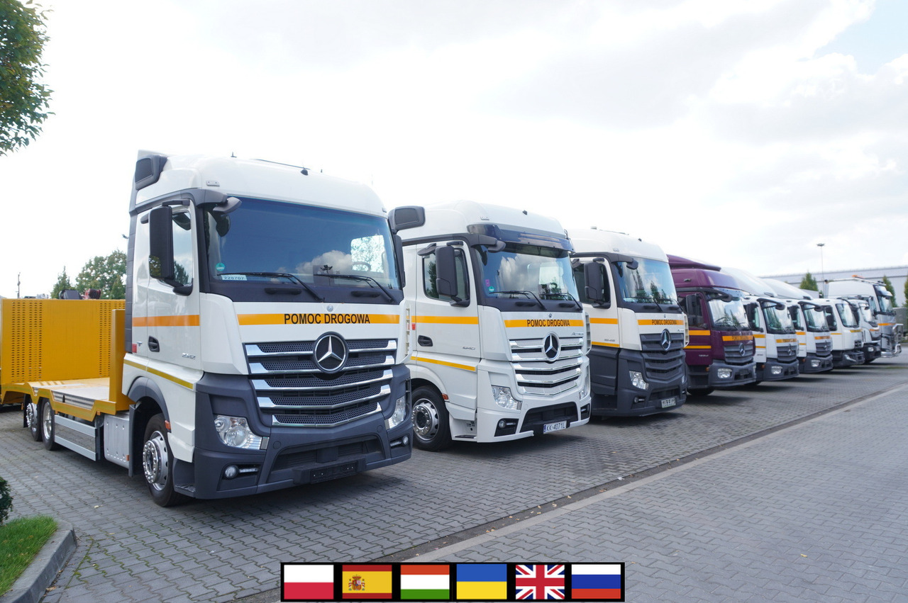 MERCEDES-BENZ Actros 1845 / NEW TOW TRUCK PLATFORM/ Sleeper cab / several units - Autovežis sunkvežimis: foto 1 MERCEDES-BENZ Actros 1845 / NEW TOW TRUCK PLATFORM/ Sleeper cab / several units - Autovežis sunkvežimis: foto 1