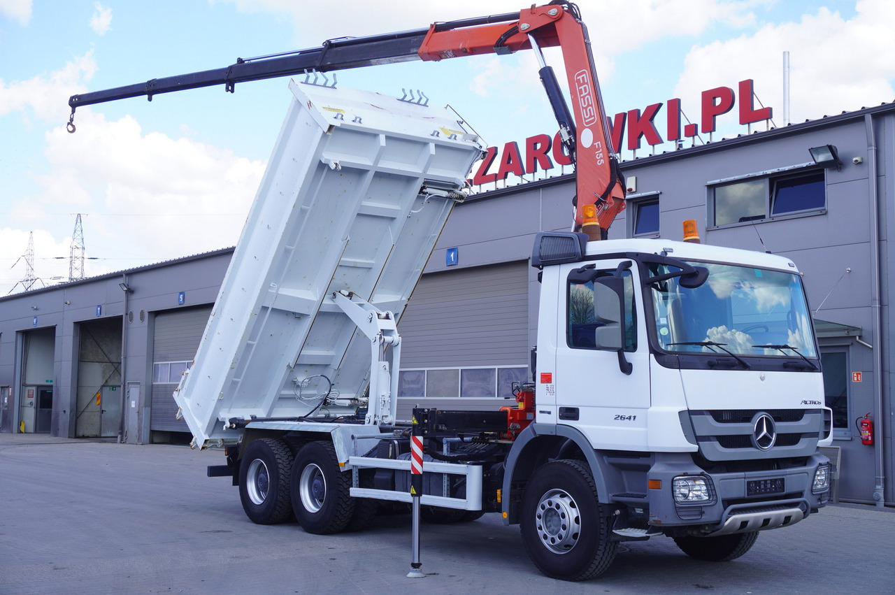 MERCEDES-BENZ Actros 2641 6×4 E5 / Crane / Dumper / 110000 km! - Autokranas: foto 1 MERCEDES-BENZ Actros 2641 6×4 E5 / Crane / Dumper / 110000 km! - Autokranas: foto 1