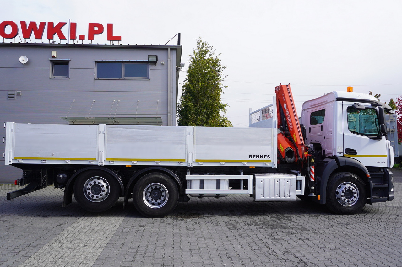 MERCEDES-BENZ Antos 2540 / Flatbed 15 EPAL / Fassi F165 / 6.1 t / 8 m reach / remote control / rotator / 1600 MTH / steered axle - Platforminis/ Bortinis sunkvežimis, Sunkvežimis su kranu: foto 3 MERCEDES-BENZ Antos 2540 / Flatbed 15 EPAL / Fassi F165 / 6.1 t / 8 m reach / remote control / rotator / 1600 MTH / steered axle - Platforminis/ Bortinis sunkvežimis, Sunkvežimis su kranu: foto 3