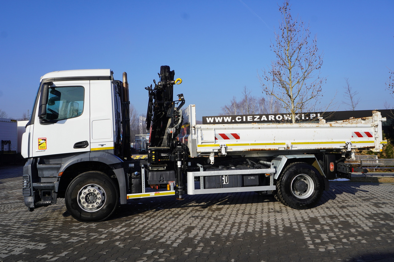 MERCEDES-BENZ Arocs 1833 / 87,000 km!!! / Hds HIAB X-DUO 128 B-2 / three-sided tipper - Sunkvežimis su kranu, Sunkvežimis su kranu: foto 4 MERCEDES-BENZ Arocs 1833 / 87,000 km!!! / Hds HIAB X-DUO 128 B-2 / three-sided tipper - Sunkvežimis su kranu, Sunkvežimis su kranu: foto 4