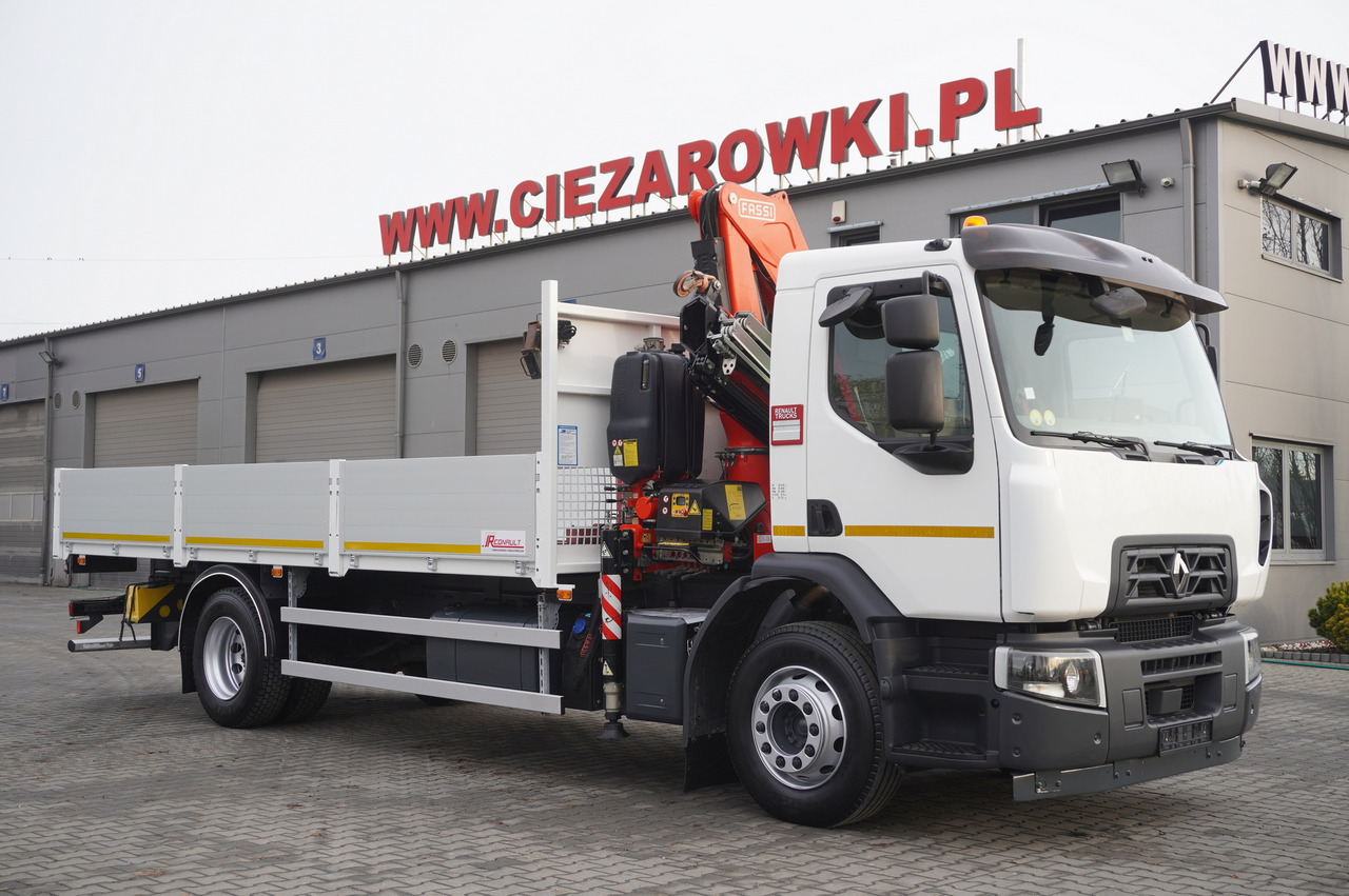 RENAULT C280 DTI 8 / FASSI crane 5.6 T / range 8 m / Flatbed 15 EPAL - Platforminis/ Bortinis sunkvežimis, Sunkvežimis su kranu: foto 2 RENAULT C280 DTI 8 / FASSI crane 5.6 T / range 8 m / Flatbed 15 EPAL - Platforminis/ Bortinis sunkvežimis, Sunkvežimis su kranu: foto 2