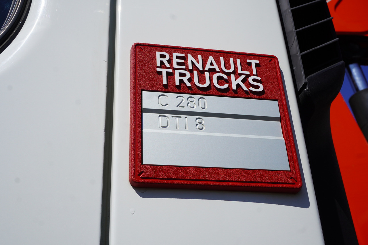 Platforminis/ Bortinis sunkvežimis, Sunkvežimis su kranu RENAULT C280 DTI 8 / FASSI crane 5.6 T / range 8 m / Flatbed 15 EPAL: foto 12