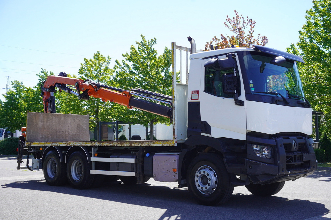 RENAULT C380 Comfort 6x4 / Atlas 6.1 T crane / range 12.3 m - Platforminis/ Bortinis sunkvežimis, Sunkvežimis su kranu: foto 5 RENAULT C380 Comfort 6x4 / Atlas 6.1 T crane / range 12.3 m - Platforminis/ Bortinis sunkvežimis, Sunkvežimis su kranu: foto 5