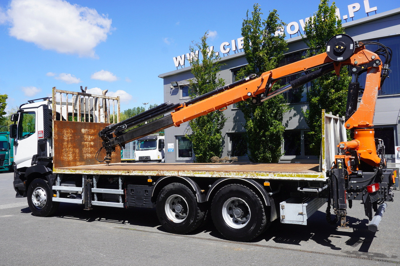 RENAULT C380 Comfort 6x4 / Atlas 6.1 T crane / range 12.3 m - Platforminis/ Bortinis sunkvežimis, Sunkvežimis su kranu: foto 2 RENAULT C380 Comfort 6x4 / Atlas 6.1 T crane / range 12.3 m - Platforminis/ Bortinis sunkvežimis, Sunkvežimis su kranu: foto 2