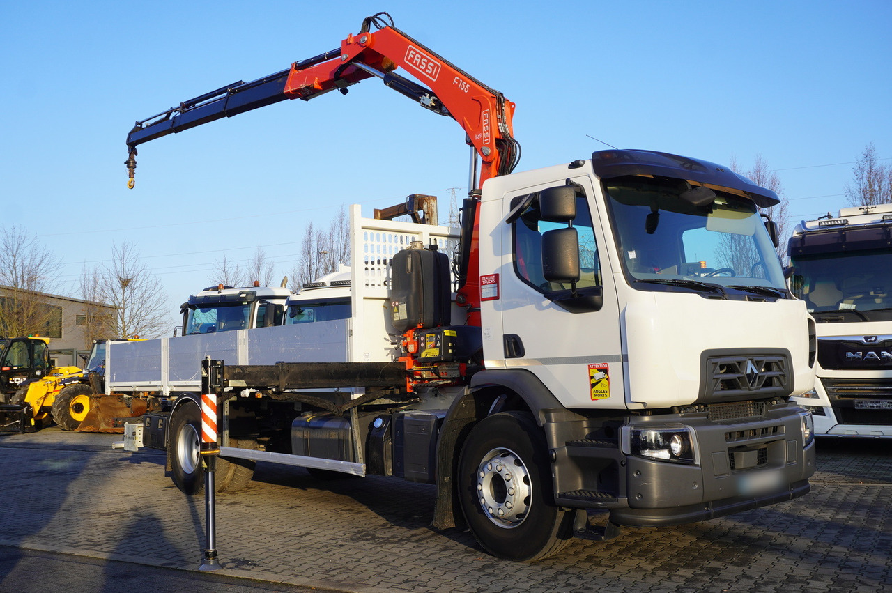 RENAULT RENAULT C320 P 4x2 / FASSI crane 6 T / 140 MTH!!! / range 10 m / Flatbed 15 EPAL / 52 tho. km!!! - Platforminis/ Bortinis sunkvežimis, Sunkvežimis su kranu: foto 1 RENAULT RENAULT C320 P 4x2 / FASSI crane 6 T / 140 MTH!!! / range 10 m / Flatbed 15 EPAL / 52 tho. km!!! - Platforminis/ Bortinis sunkvežimis, Sunkvežimis su kranu: foto 1