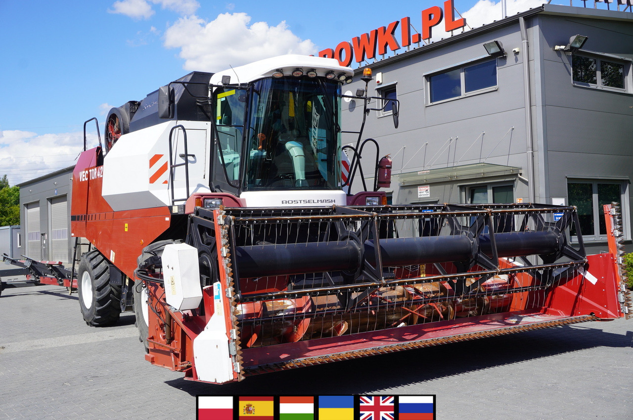 ROSTSELMASH VECTOR 425 RSM-101 grain harvester + Header 5 m + rapeseed harvesting extension / 2300 MTH - Derliaus nuėmimo kombainas: foto 1 ROSTSELMASH VECTOR 425 RSM-101 grain harvester + Header 5 m + rapeseed harvesting extension / 2300 MTH - Derliaus nuėmimo kombainas: foto 1