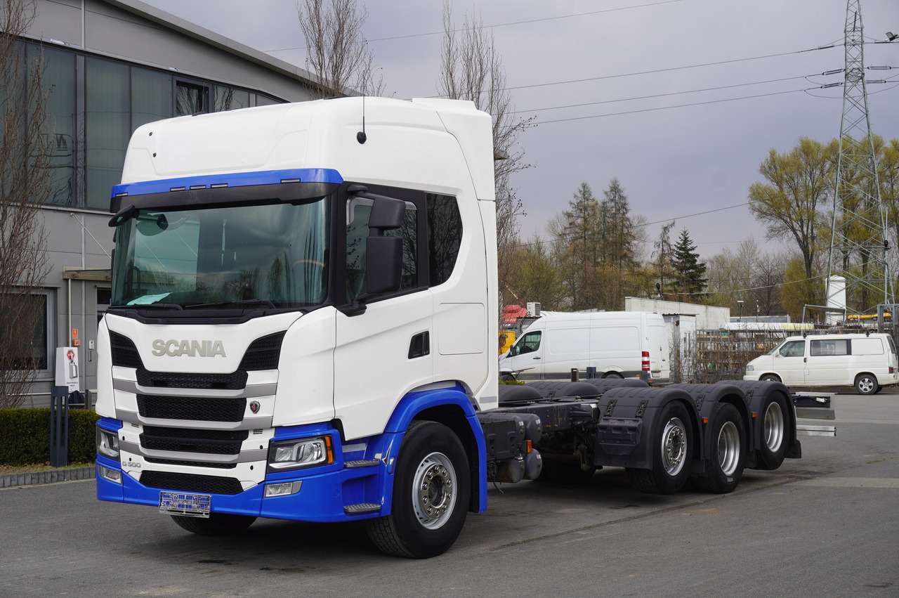 SCANIA G500 8x2 / 2nd axis steered / Chassis 8.35 m / 2021 - Važiuoklės sunkvežimis: foto 1 SCANIA G500 8x2 / 2nd axis steered / Chassis 8.35 m / 2021 - Važiuoklės sunkvežimis: foto 1