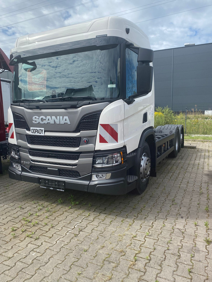 SCANIA P 340 B6x2*4NA / chassis frame / steering axle / CNG / large cab / 8 units - Važiuoklės sunkvežimis: foto 2 SCANIA P 340 B6x2*4NA / chassis frame / steering axle / CNG / large cab / 8 units - Važiuoklės sunkvežimis: foto 2