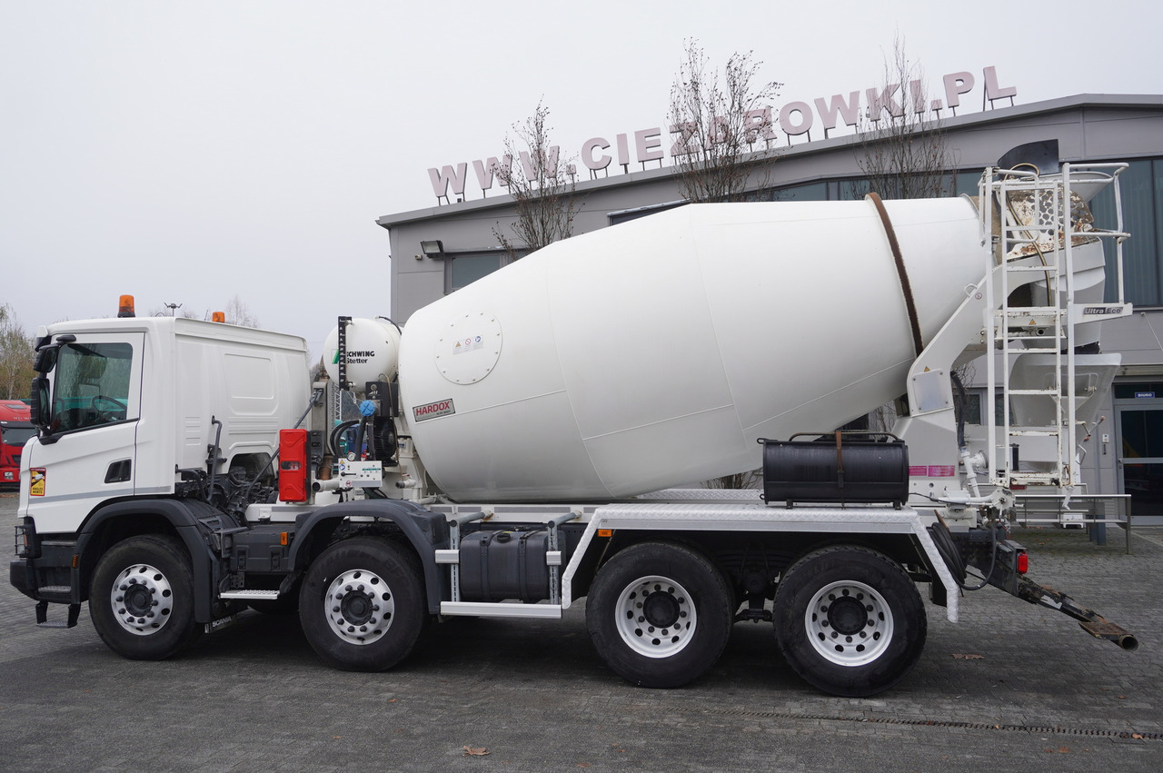 SCANIA P410 XT 8x4 / 80 tho. km!!! / SCHWING-STATTER AM 9 FHC 9 m3 concrete mixer - Betonvežis: foto 5 SCANIA P410 XT 8x4 / 80 tho. km!!! / SCHWING-STATTER AM 9 FHC 9 m3 concrete mixer - Betonvežis: foto 5