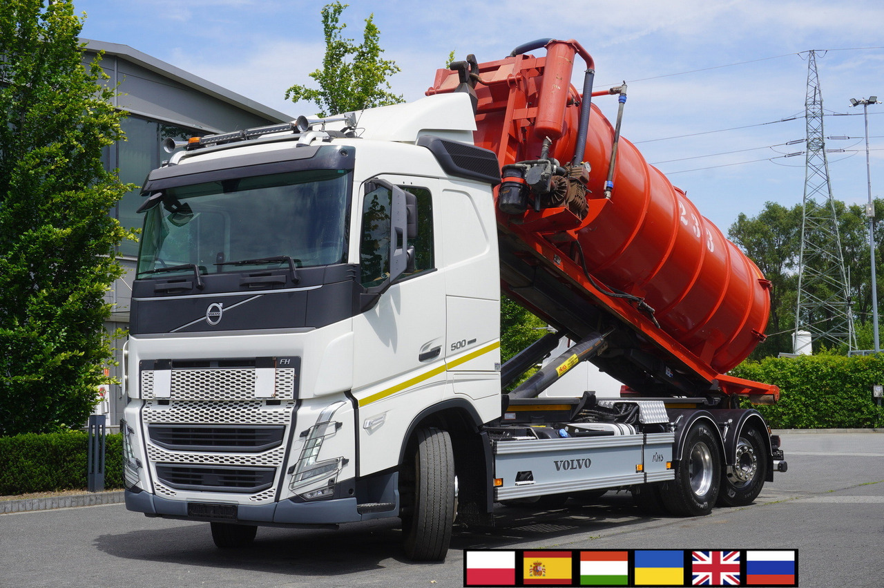 VOLVO Volvo FH 500 / Septic barrel 13000 l / Hook lift 21 t / 2022 / 3rd axle steered / 2 units - Srutovežis: foto 1 VOLVO Volvo FH 500 / Septic barrel 13000 l / Hook lift 21 t / 2022 / 3rd axle steered / 2 units - Srutovežis: foto 1