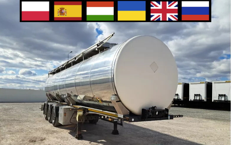 WIELTON NS3D 36 t food cistern / 3 chambers - Puspriekabė cisterna: foto 1 WIELTON NS3D 36 t food cistern / 3 chambers - Puspriekabė cisterna: foto 1