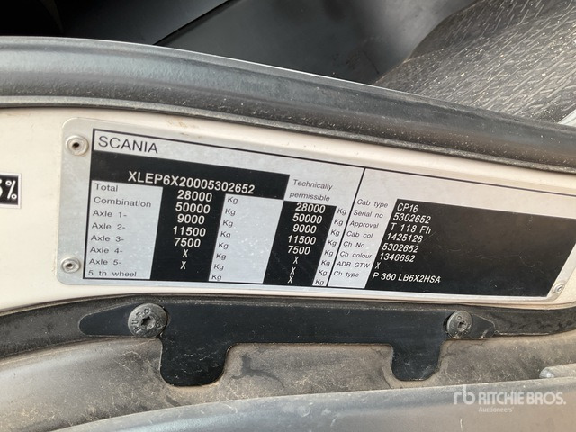 2012 Scania P360B 6x2 Hooklift Truck - Hook-lift sunkvežimis: foto 2 2012 Scania P360B 6x2 Hooklift Truck - Hook-lift sunkvežimis: foto 2