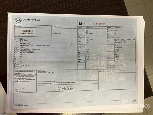 2015 Opel Astra Automobile - Lengvasis automobilis: foto 2 2015 Opel Astra Automobile - Lengvasis automobilis: foto 2