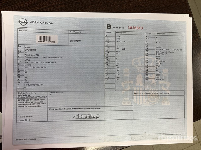 2015 Opel Mokka Automobile - Lengvasis automobilis: foto 2 2015 Opel Mokka Automobile - Lengvasis automobilis: foto 2