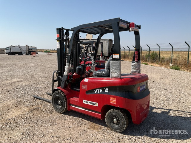 2025 Plus Power VTE 15 (Unused) Electric Forklift - Elektrinis krautuvas: foto 4 2025 Plus Power VTE 15 (Unused) Electric Forklift - Elektrinis krautuvas: foto 4