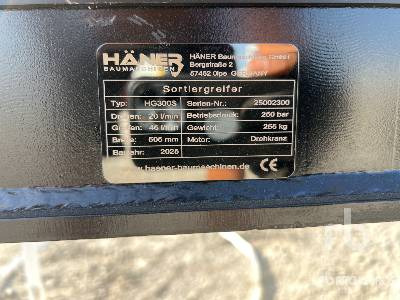 HAENER HG300S Sorting (Unused) - Greiferis: foto 5 HAENER HG300S Sorting (Unused) - Greiferis: foto 5
