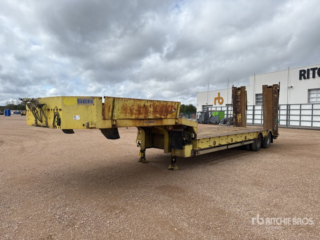 2002 Kaiser S3802F T/A Semi-Remorque Porte-Engins ... Lowboy Trailer - Žemo profilio platforma puspriekabė: foto 2 2002 Kaiser S3802F T/A Semi-Remorque Porte-Engins ... Lowboy Trailer - Žemo profilio platforma puspriekabė: foto 2