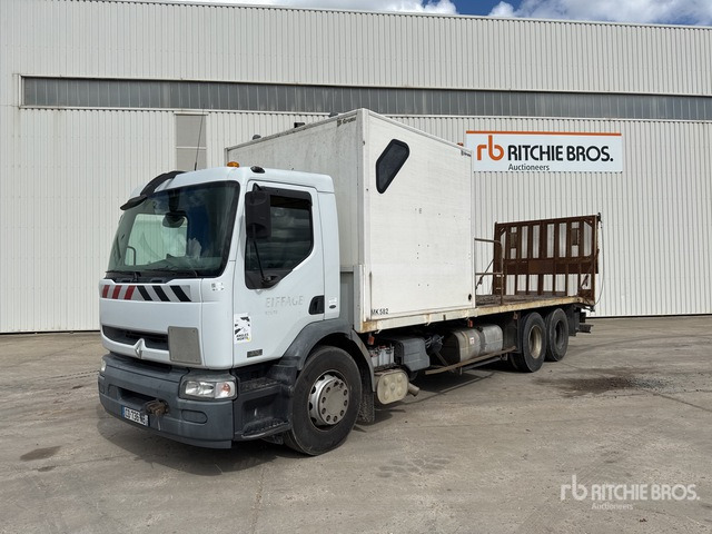 2005 Renault Premium 370,26 6x2 Camion Plateau Flatbed Truck - Platforminis/ Bortinis sunkvežimis: foto 1 2005 Renault Premium 370,26 6x2 Camion Plateau Flatbed Truck - Platforminis/ Bortinis sunkvežimis: foto 1