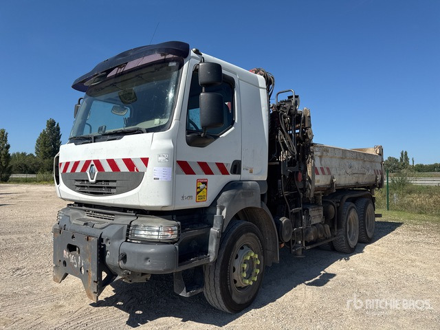 2007 Renault Kerax HMF 1250 k2 on 6x4 Camion Bi-Be ... Dump Truck with Crane - Savivartis sunkvežimis, Sunkvežimis su kranu: foto 2 2007 Renault Kerax HMF 1250 k2 on 6x4 Camion Bi-Be ... Dump Truck with Crane - Savivartis sunkvežimis, Sunkvežimis su kranu: foto 2