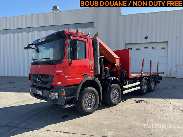 2010 Mercedes-Benz Actros 4146 2005 Palfinger PK56002 17420 kg ... Flatbed Truck with Crane - Platforminis/ Bortinis sunkvežimis, Sunkvežimis su kranu: foto 2 2010 Mercedes-Benz Actros 4146 2005 Palfinger PK56002 17420 kg ... Flatbed Truck with Crane - Platforminis/ Bortinis sunkvežimis, Sunkvežimis su kranu: foto 2