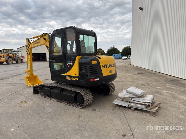 2013 Hyundai R55-7 Pelle Sur Chenilles Tracked Excavator - Vikšrinis ekskavatorius: foto 3 2013 Hyundai R55-7 Pelle Sur Chenilles Tracked Excavator - Vikšrinis ekskavatorius: foto 3