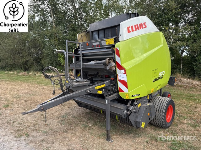 2014 Claas Variant 370 Presse A Balles Rondes 1 Essieu S/A Round Baler - Ruloninis presas: foto 1 2014 Claas Variant 370 Presse A Balles Rondes 1 Essieu S/A Round Baler - Ruloninis presas: foto 1