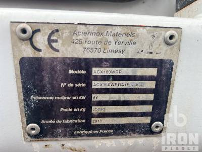 ACIERINOX ACX160WRR Pelle Sur Pneus Rail Route Roadrail - Ratinis ekskavatorius: foto 5 ACIERINOX ACX160WRR Pelle Sur Pneus Rail Route Roadrail - Ratinis ekskavatorius: foto 5