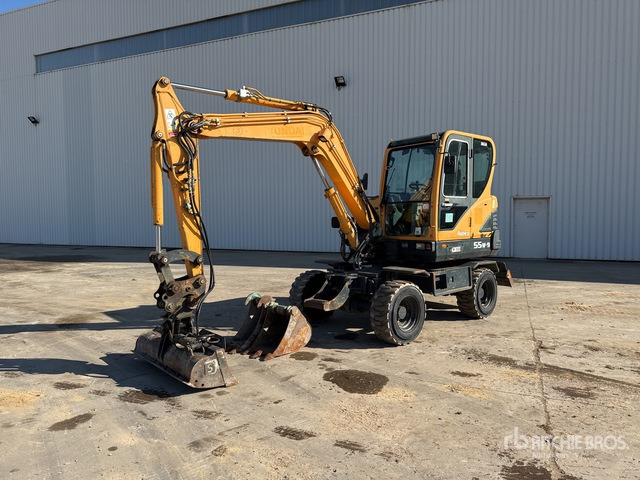 Hyundai R55W9 Pelle hydraulique sur roues - Ratinis ekskavatorius: foto 1 Hyundai R55W9 Pelle hydraulique sur roues - Ratinis ekskavatorius: foto 1